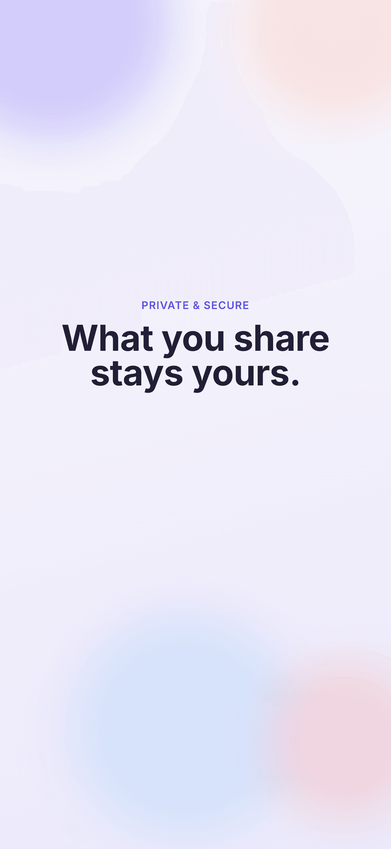 Emotionly privacy message: what you share stays yours